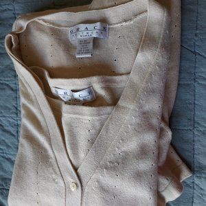 Cashmere and Silk Sweater Set, size 1x